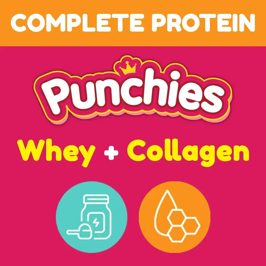 Whey protein gummies: Punchies protein gummies with whey and collagen